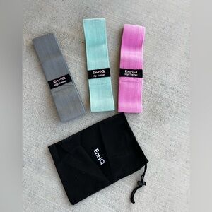 EnriQ Hip Trainer Resistance Booty Bands Set Glute Exercise New
